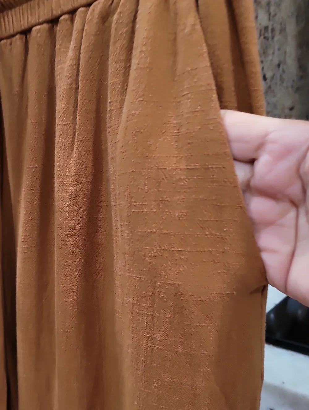Zara Palazzo Pants Rustic Gold Bronze